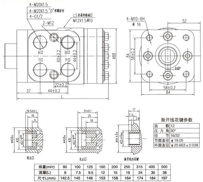 x系列小排量型液压转向器